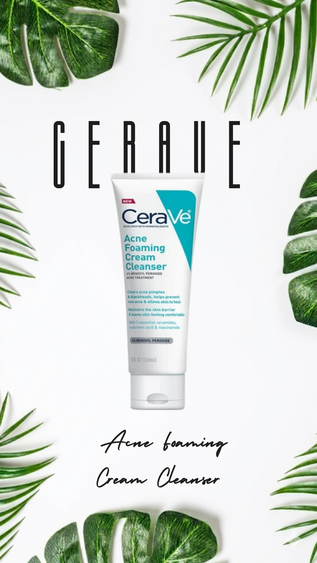 CeraVe Acne Foaming Cream Cleanser